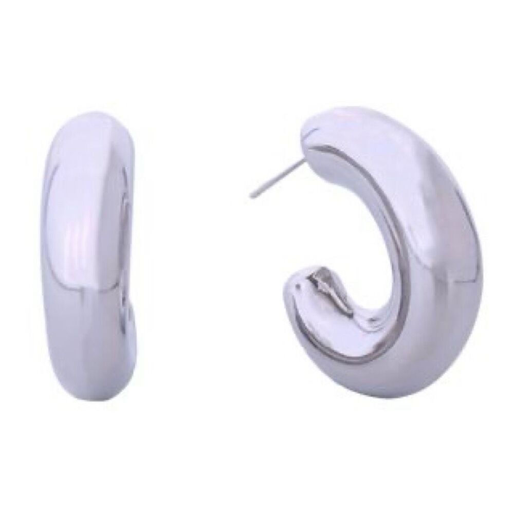 NWT 14K GP “Do everything in Love “ big puffy hoops